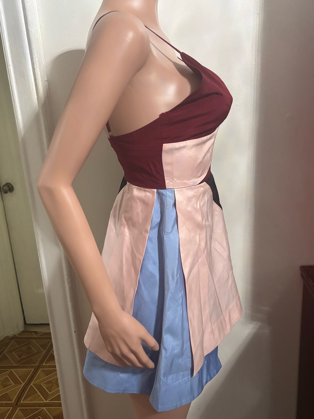 ASILIO Women’s Colorblock A-Line Mini Dress - Picture 6 of 16